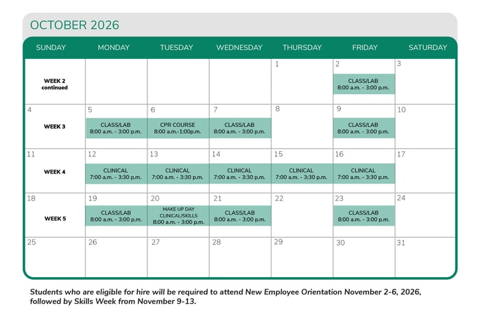 CNA Academy_calendar_website_fall_2026_October