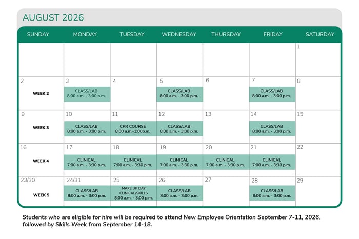 CNA Academy_calendar_website_summer II_2026_August