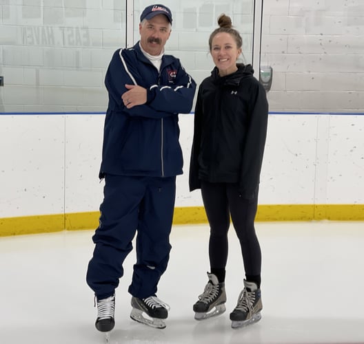 Marty Tangredi with his physical therapist from Gaylord Physical Therapy outpatient office