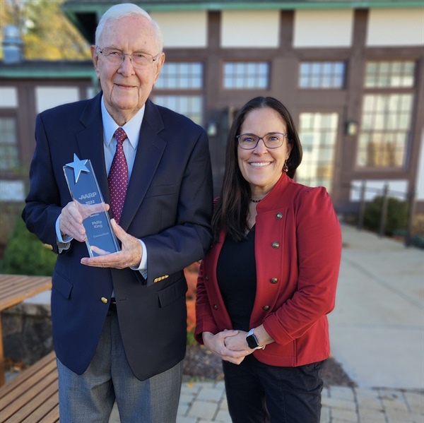 Gaylord Specialty Healthcare Volunteer, 94-Year-Old Phillip King, Honored with  AARP’s Highest Community Service Award